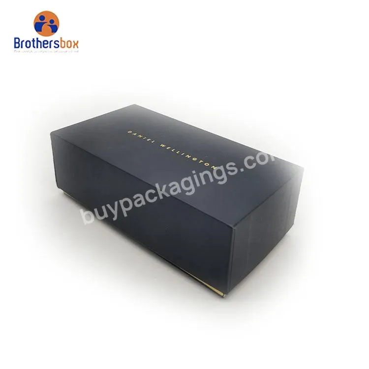 Custom paper gift box black cardboard jewelry box