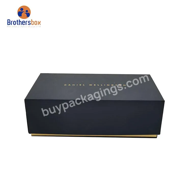 Custom paper gift box black cardboard jewelry box