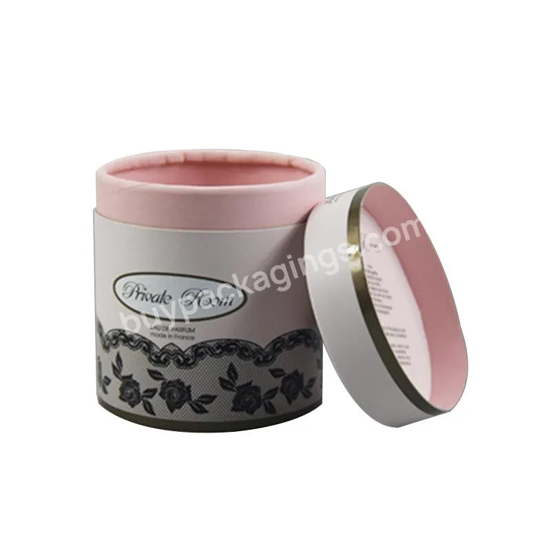 Custom Paper Packaging Cardboard Round Cylinder Candle Box Tube For Candle