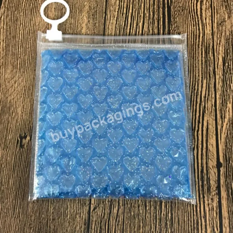 Custom Pe Shaped Bubble Slider Bag