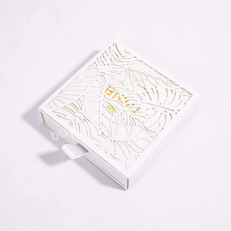 Custom Personalized Competitive Price White Drawer Jewelry Necklace Box Personalized Craft Western White Jewelry Packaging Box