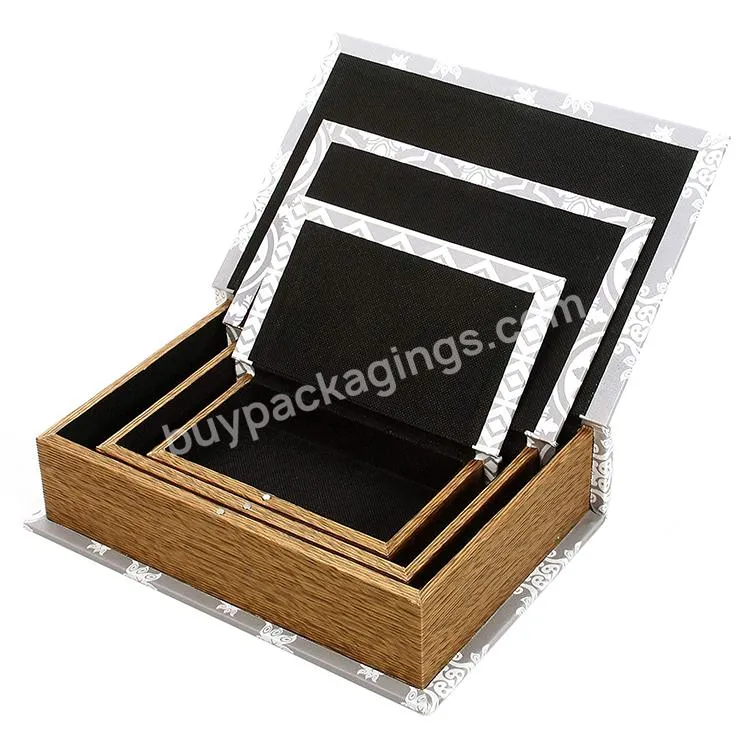 Custom Personalized Decorative Display Book Shaped Style Packaging Magnetic Gift Box For Storage