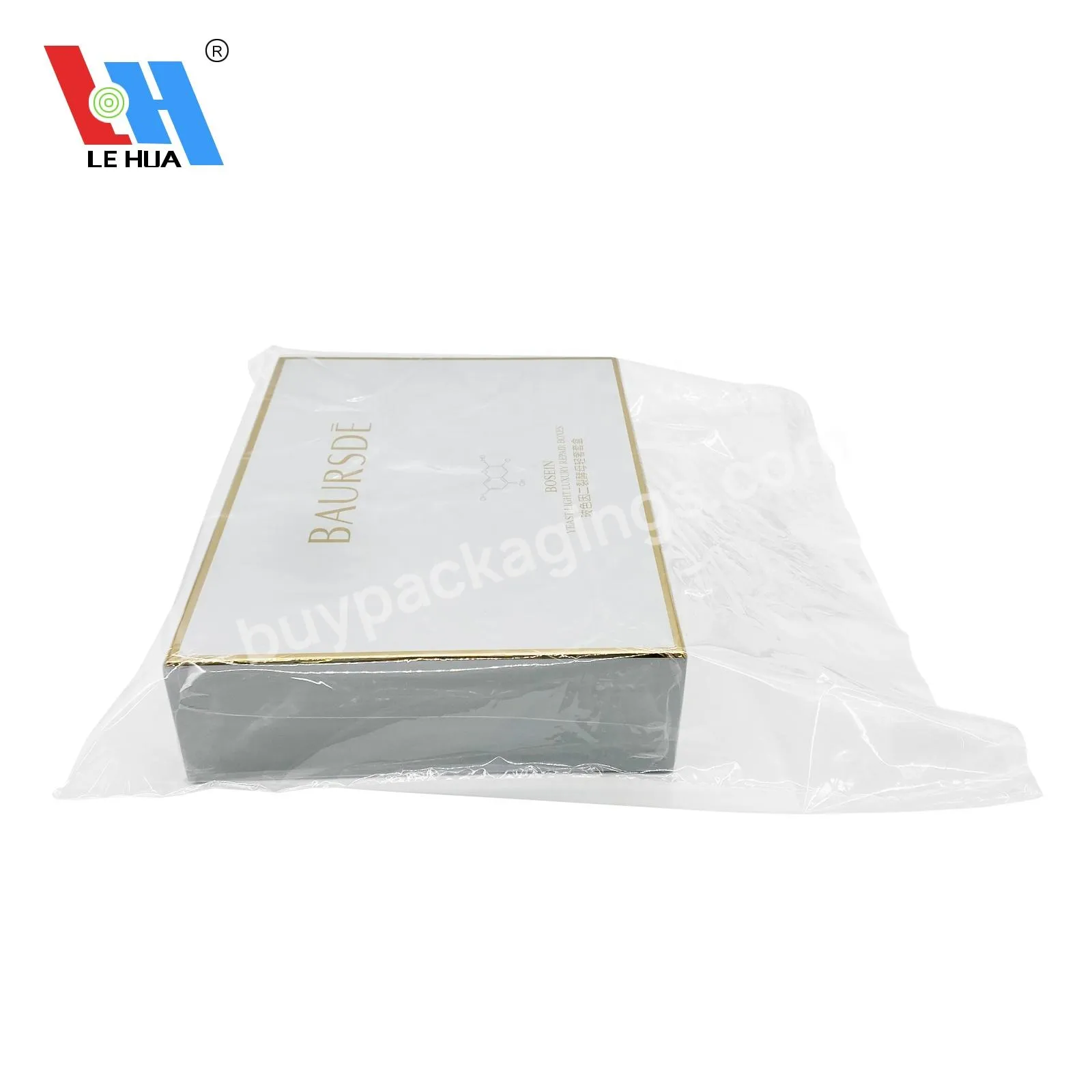 Custom Plastic Heat Shrink Wrap Bags For Cosmetic Box Clear Heat Shrink Wrap Shrink Film Wrap Prevent Facial Mask Box Form Dusty