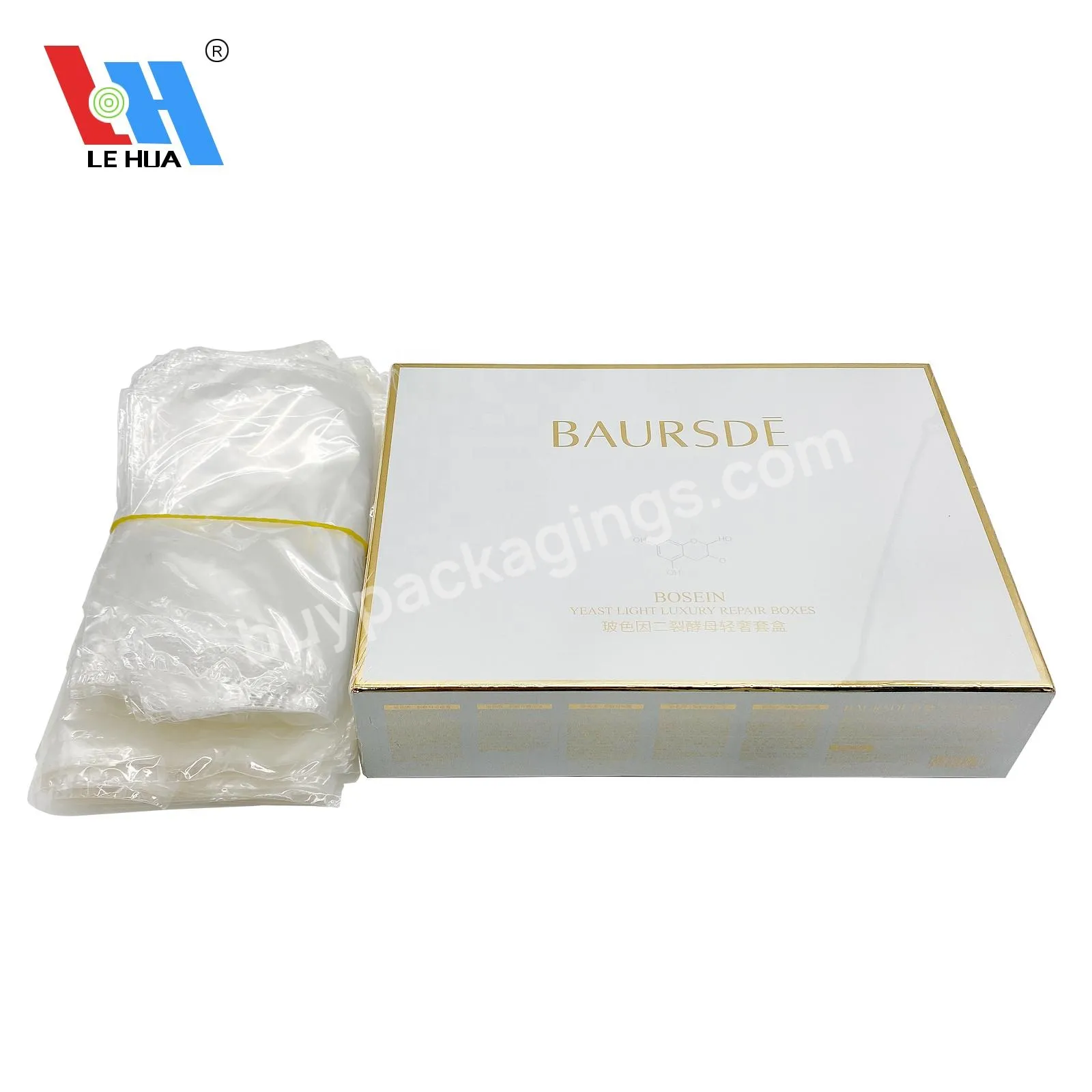 Custom Plastic Heat Shrink Wrap Bags For Cosmetic Box Clear Heat Shrink Wrap Shrink Film Wrap Prevent Facial Mask Box Form Dusty