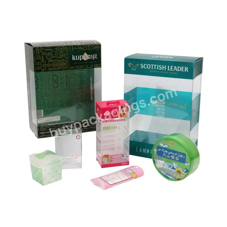 Custom Plastic Transparent Packaging Box Pp Pet Pvc Folding Packaging Boxes