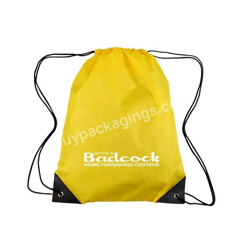 Custom Polyester Draw String Bag Printing Drawstring Backpack