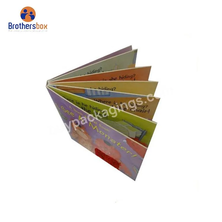 Custom print children coloring story books Paper Cardboard Child board Book Printing