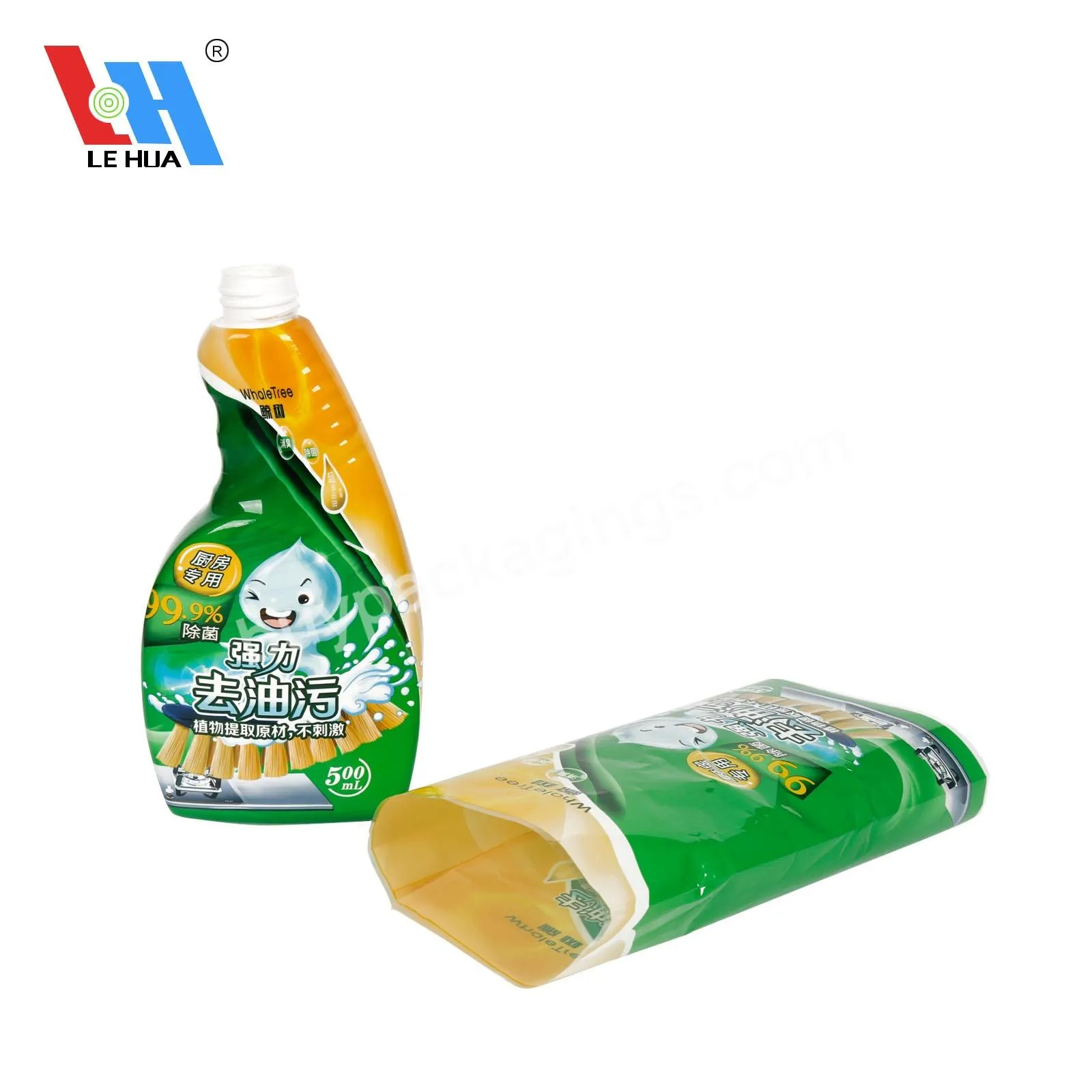 Custom Print Heat Shrink Wrap Heat Shrink Sleeve Label For Disinfectant Cleaner Bottle Packaging Wrap