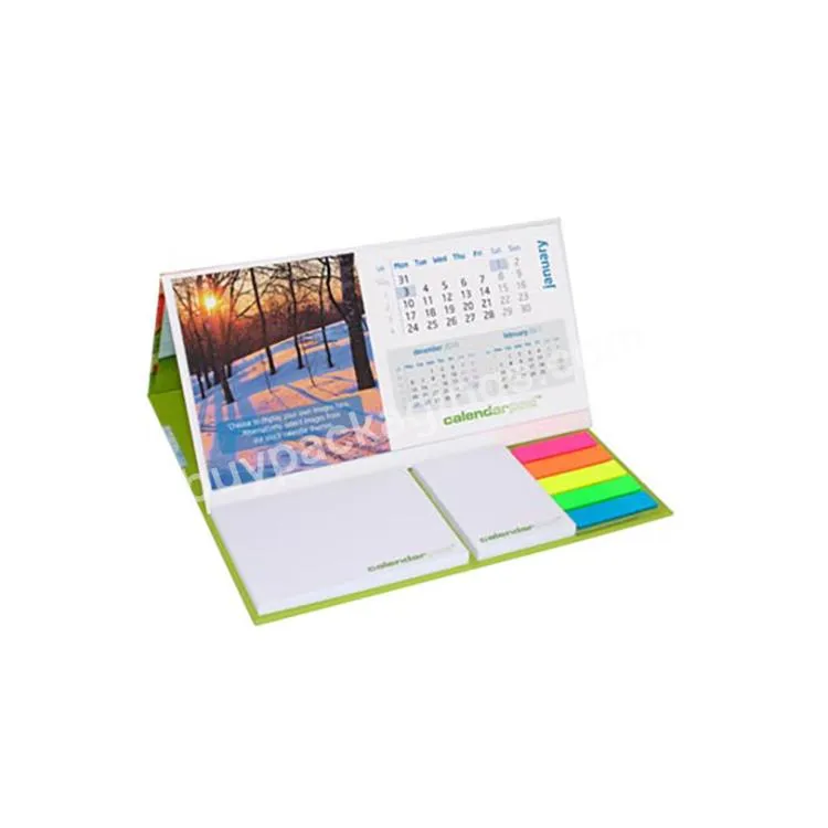 Custom Print Memo Pad Notepad Promotional Sticky Notes Memo Pad With Calendar