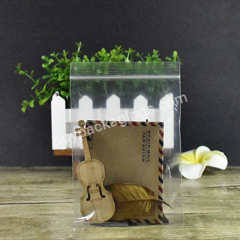 Custom Print Plastic Clear Bag With Zip Plastic Packaging
