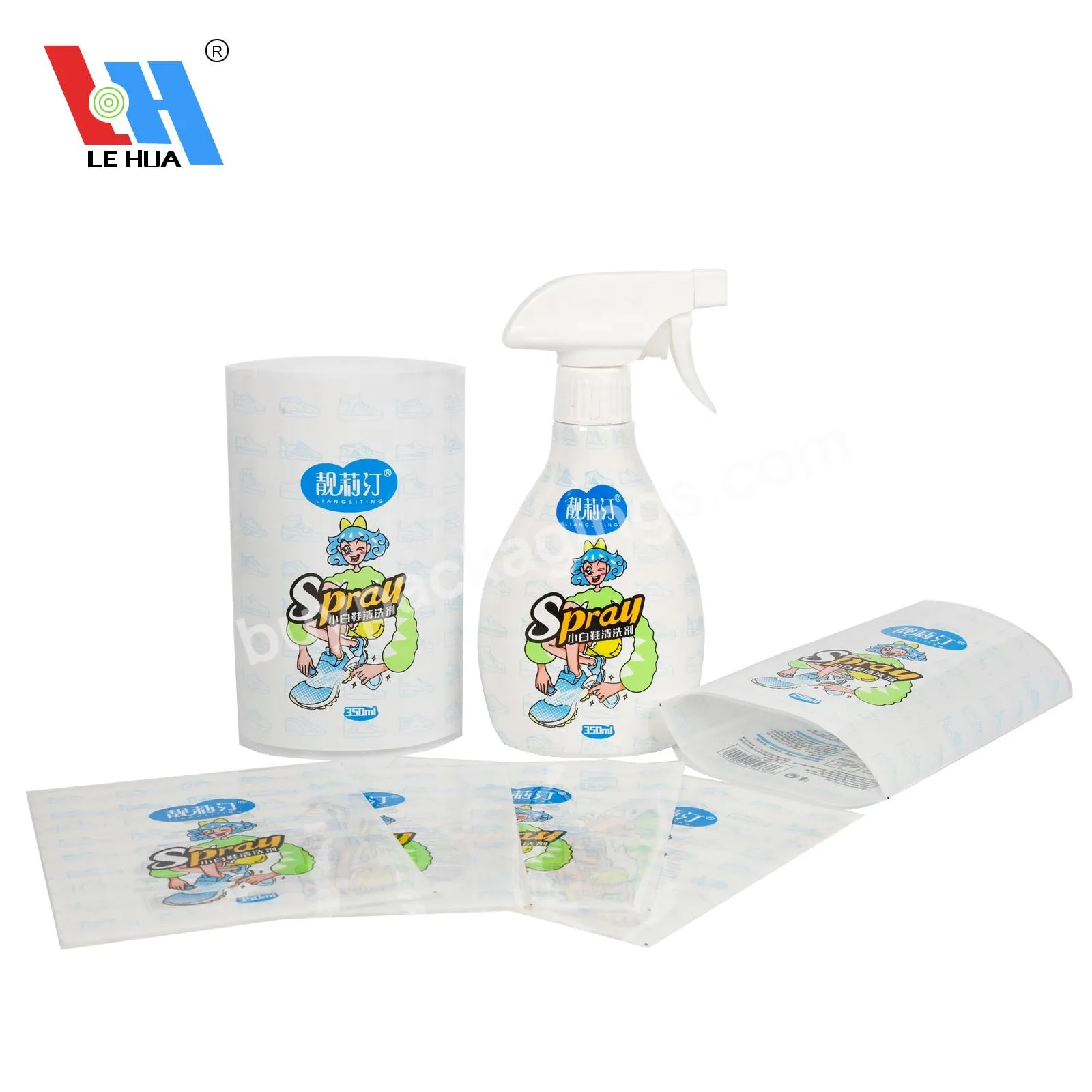 Custom Print Plastic Heat Wrap Packaging Pet Pvc Sleeves Label For Hand Washing Bottle