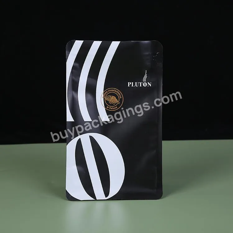 Custom Printed 250ml Black Food Grade Aluminum Foil Coffee Bag Stand Up Plastic Spout Pouch Bag Gloss Fruit Juice Clear Pouch