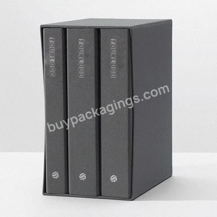 Custom Printed A4 Size Cardboard File Binders For School Durable 3 Ring Binder Black For File Storage - Buy File Binders For School,File Storage Box,Black Ring Binder.