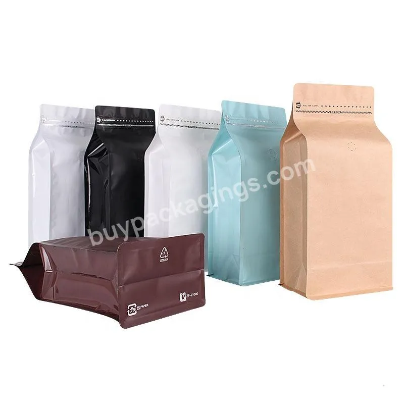 Custom Printed Aluminum Foil Coffee Bean Packing Pouch / Side Gusset Coffee Packaging Bag With Valve