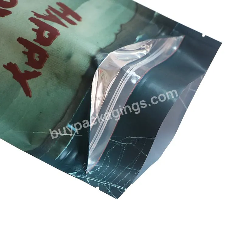 Custom Printed Aluminum Foil Stand Up Ziplock Pouch Holographic Child Proof Mylar Bags With Your Own Logo