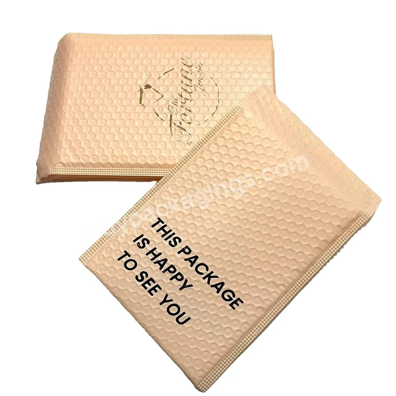 Custom Printed Bubble Poly Mailers Packaging Small Business Self-seal Shipping Bags Packaging Bags Pink Bubble Mailers Envelope