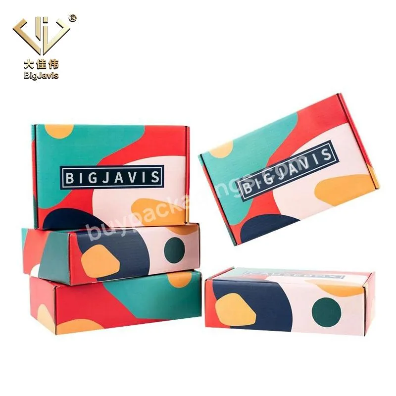 Custom Printed Delivery Mailer Packaging Box Clothing Shoes Corrugated Mail Paper Boxes With Logo Shipping Boxes