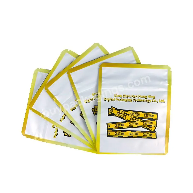 Custom Printed Foil Mylar Smell Proof Bag Zip Lock Packaging Food Aluminum Foil Stand Up Pouch Empty Tea Bags