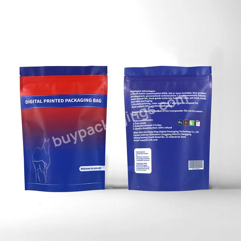 Custom Printed Food Grade Packaging Stand Up Pe Laminated Packaging Pouch For Chips Snack Dry Food