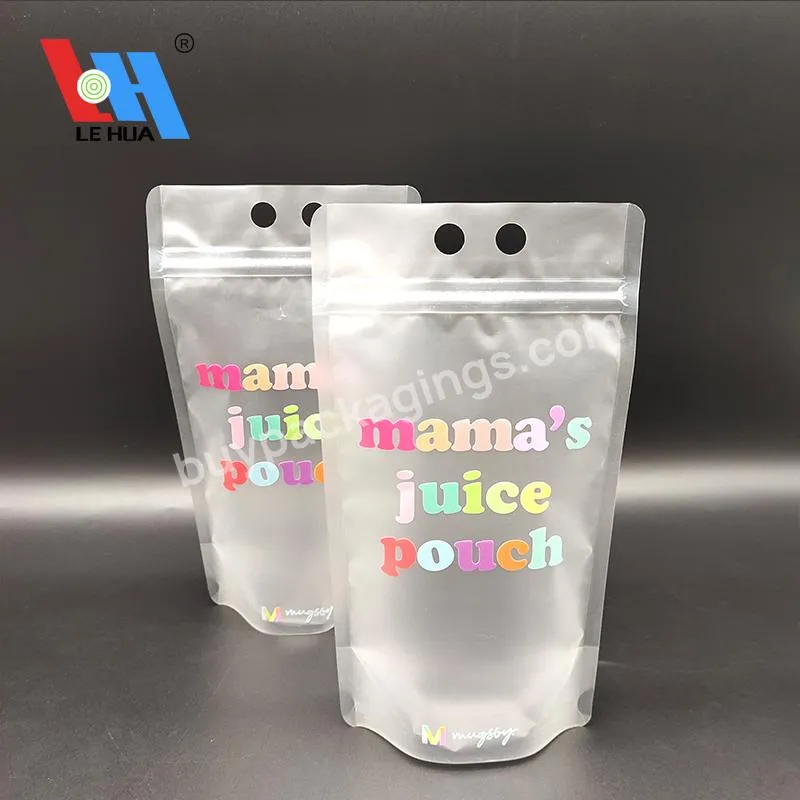 Custom Printed Laminated Material Frost Stand Up Plastic Zip Lock Self Seal Milk Tea Bags Pouch With Logo