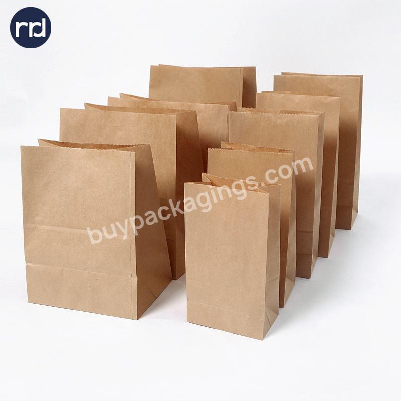 Custom Printed Logo cardboard packaging Brown Kraft Shopping Paper Bag With Handles