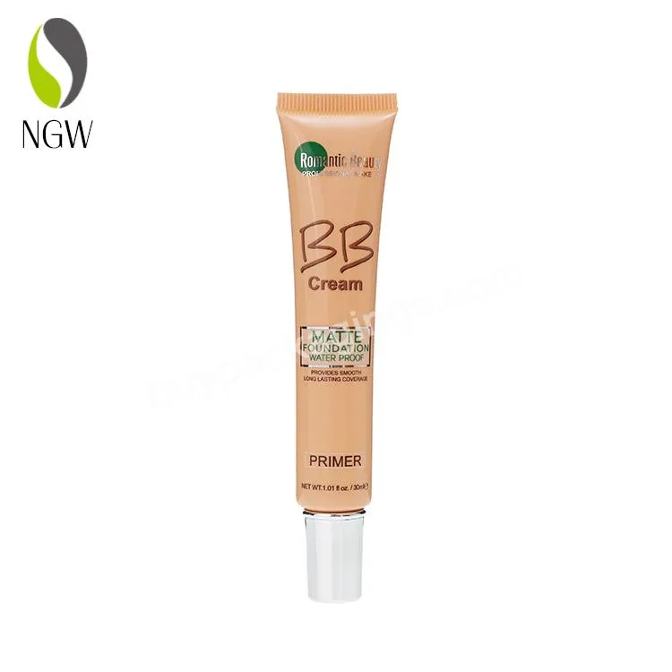 Custom Printed Logo Plastic Tube Eco-friendly Refillable Bb Cream Skin Care Lotion Essential Oil For Cosmetic Packaging Tube