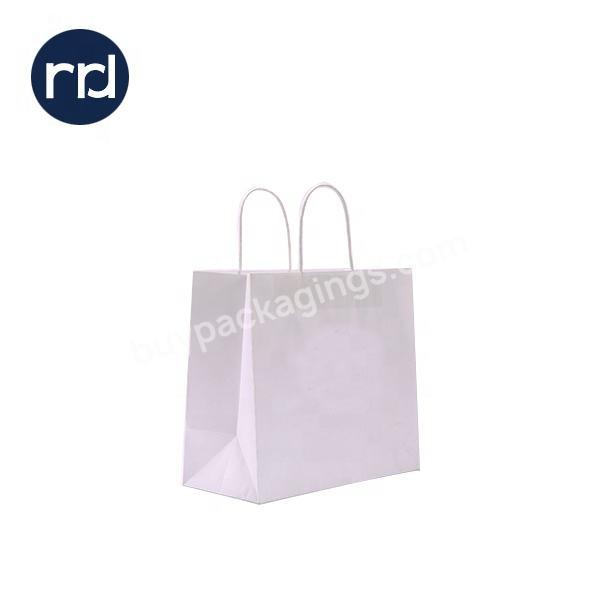 Custom Printed Luxury Premium Shopping Tote Packaging Gift Paper Bag With Logo Handle