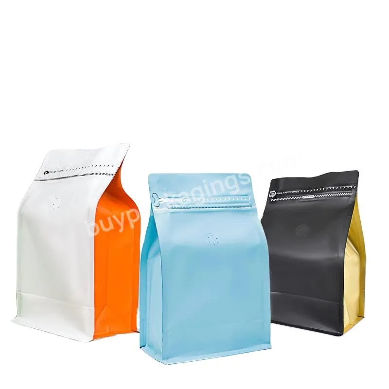 Custom Printed Packaging Bag For Coffee For Tea Resealable Doypack Zipper Stand Up Coffee Pouch With Valve