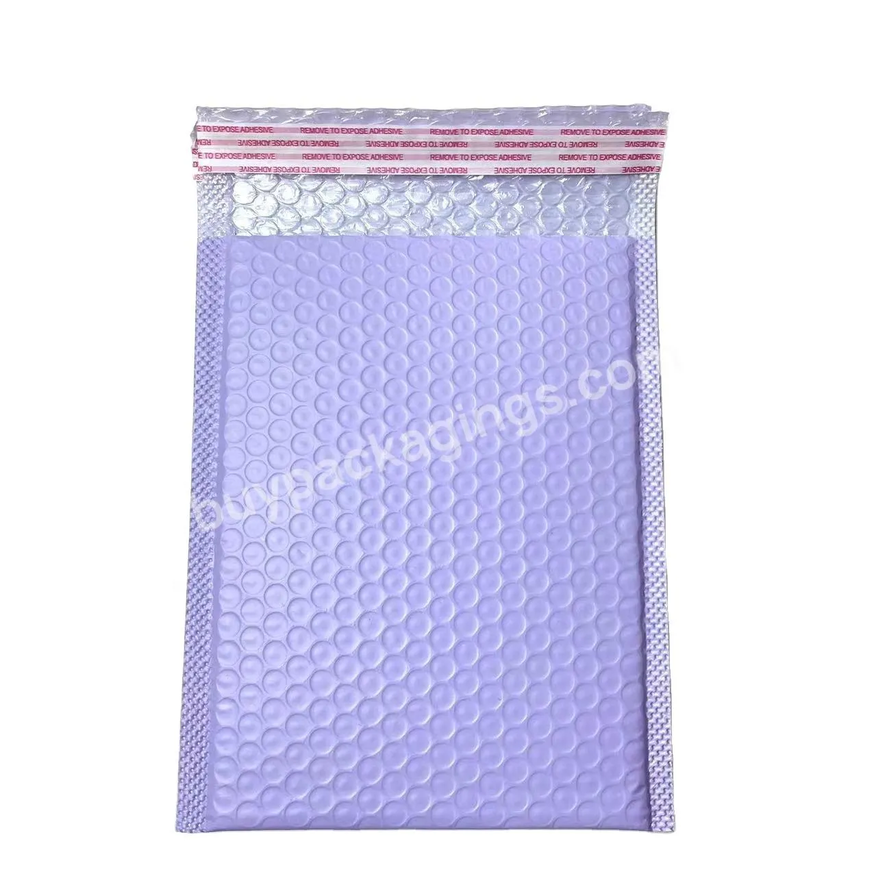 Custom Printed Purple Bubble Bags Packaging Bubble Mailer Bag Padded Mailing Bags For Clothing