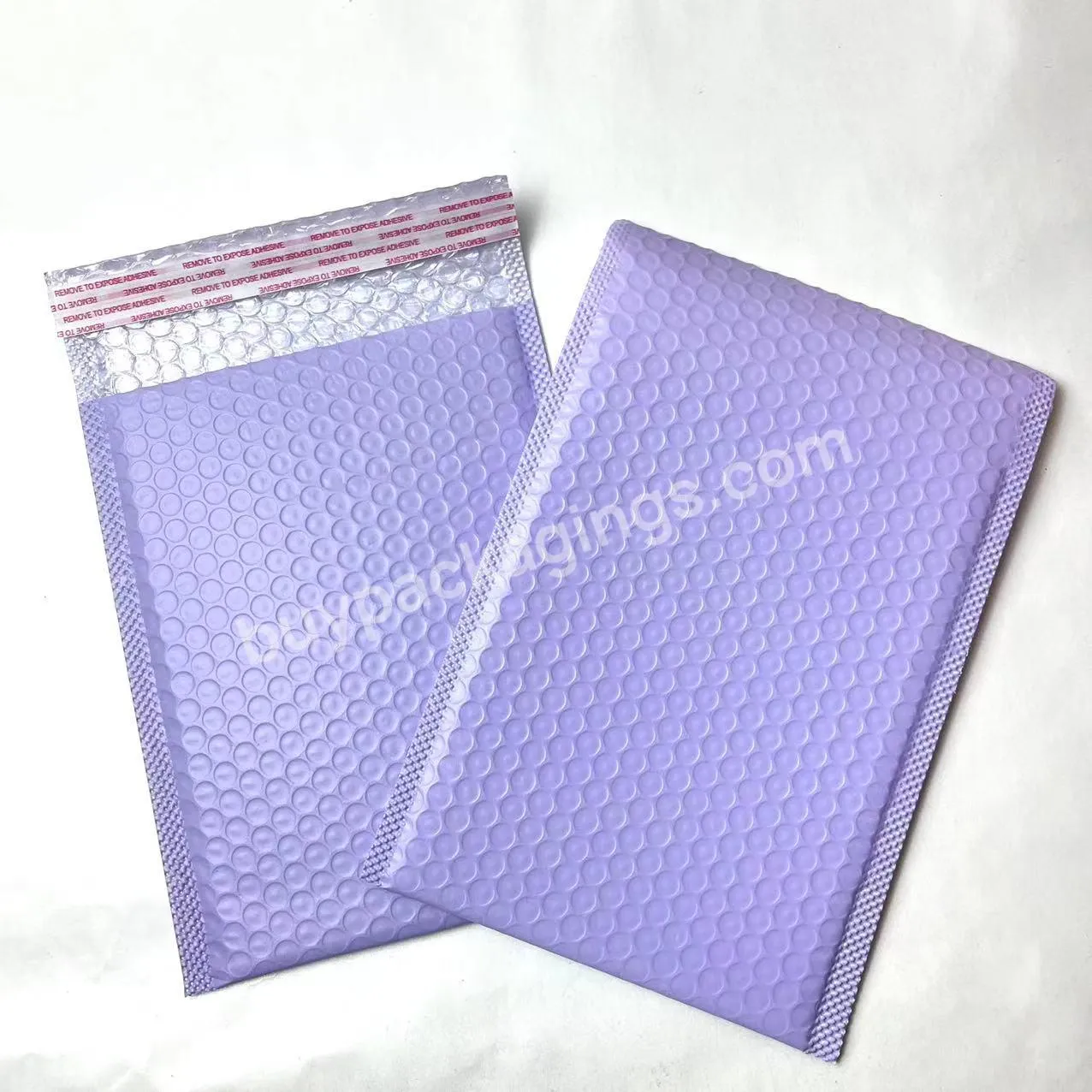 Custom Printed Purple Bubble Bags Packaging Bubble Mailer Bag Padded Mailing Bags For Clothing