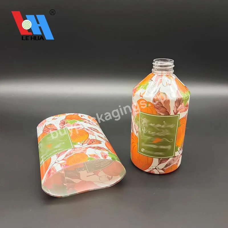 Custom Printed Pvc / Pet / Ops Plastic Heat Wrap Shrink Sleeve Label Film For Bottles