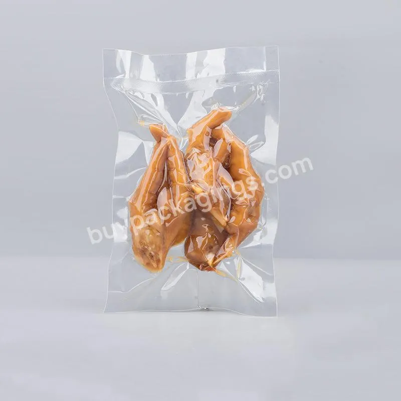 Custom Printed Transparent Vacuum Bags For Chicken Compressed Vacuum Storage Packaging Bags