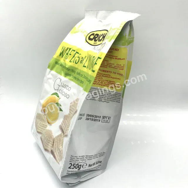 Custom Printing Cookie Packaging Bag /biscuit Packing Pouch /flat Sachet For Cookie&fries