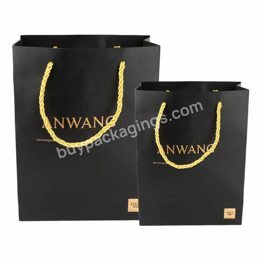 Custom Private Logo Printed Black Pink Small Personalized Luxury Shopping Tote Gift Paper Bags With Ribbon Handles For Jewelry
