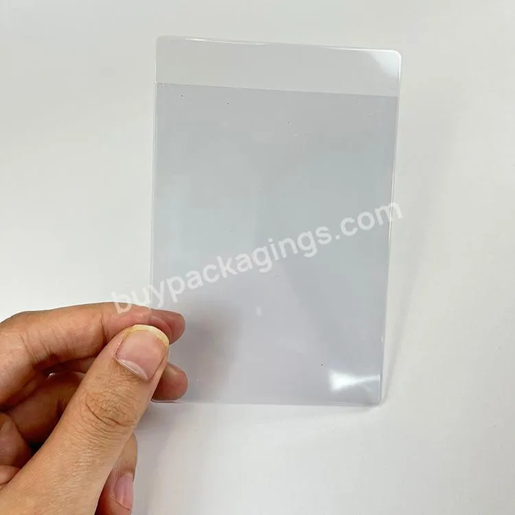 Custom Pvc Clear Transparent Sports Trading Card Toploader Semi Rigid Card Saver Card Holders