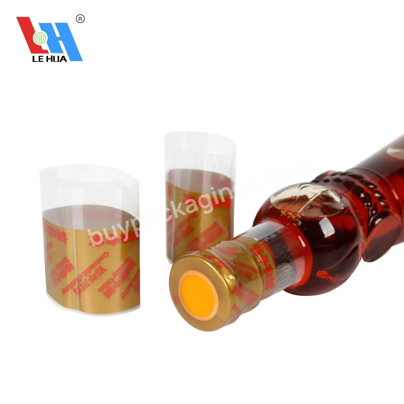 Custom Pvc Heat Shrink Wrap Bands Printed Sleeve Shrink Labels For Pepper Oil Jar Bottle Seals Cap Protection