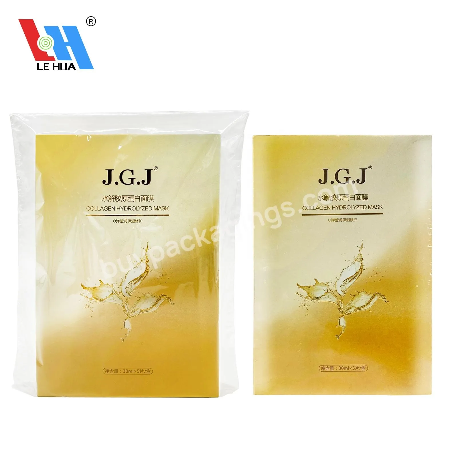 Custom Pvc/pof/pet Shrinkable Bag For Facial Mask Box Clear Heat Shrink Wrap Shrink Film Wrap Prevent Facial Mask Box Form Dusty