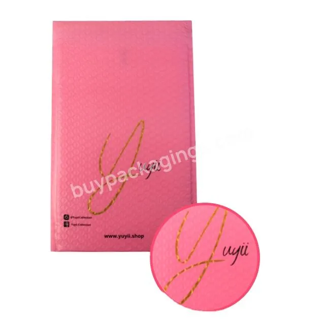 Custom Recycled Plastic Filled Polyethylene Bubble Mailer Bags With Logo Compostable Mailer Bag Custom Poly Bubble Mailers