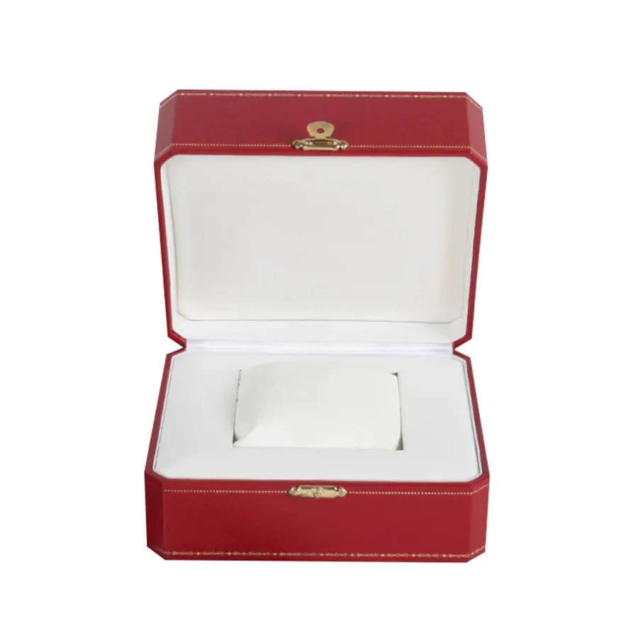 Custom Red PU Leather Boxes For Watches Gift