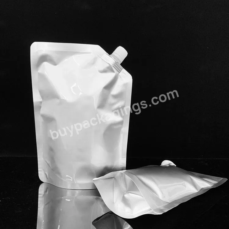 Custom Reusable Heat Seal Aluminium Foil 500ml Beverage&wine Packaging Bag Liquid Drink Stand Up Pouch With Spout For Sale - Buy Liquid Drink Stand Up Pouch With Spout,Stand Up Pouch With Spout,Beverage Packaging Bag.