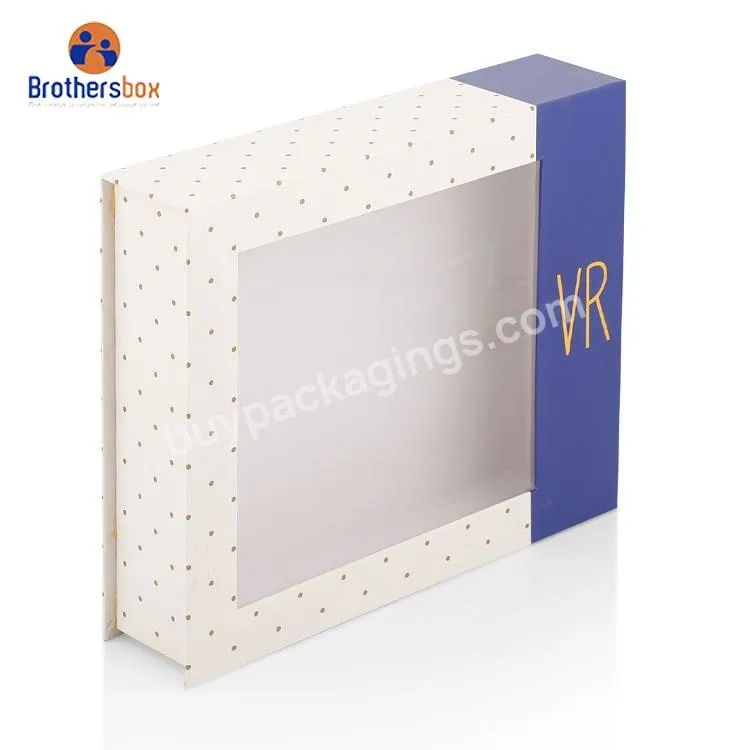 Custom rigid packaging luxury magnetic paper gift box