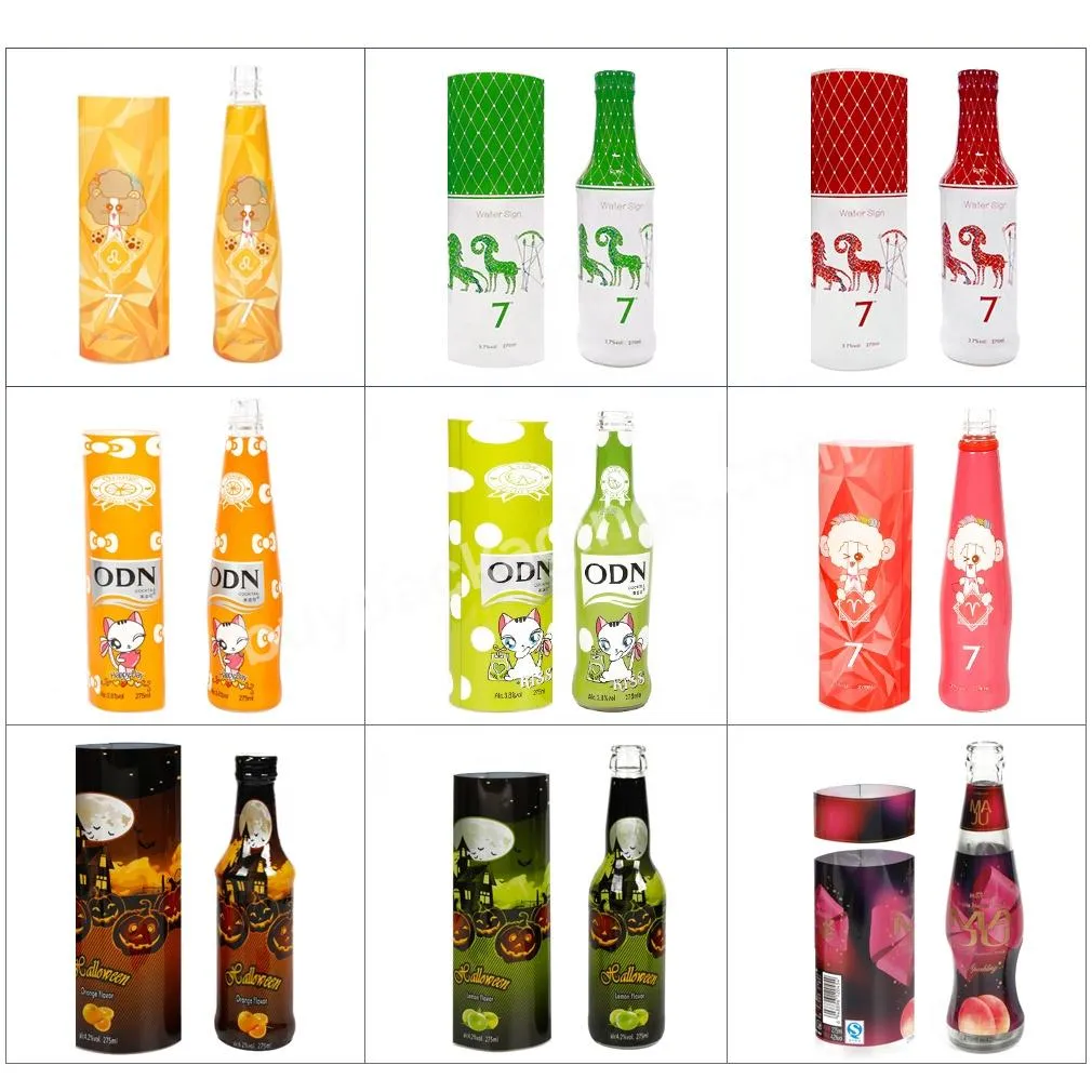 Custom Shrink Sleeves Label Shrink Wrap Label For Beverage Juice Bottle