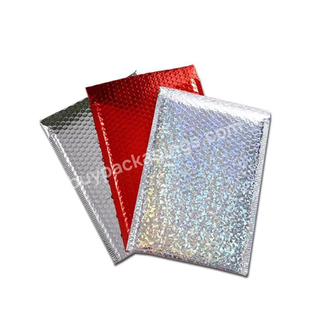 Custom Silver Poly Mailer Bags Polymailer Bubble Bags Packaging Mailers For Small Businesses