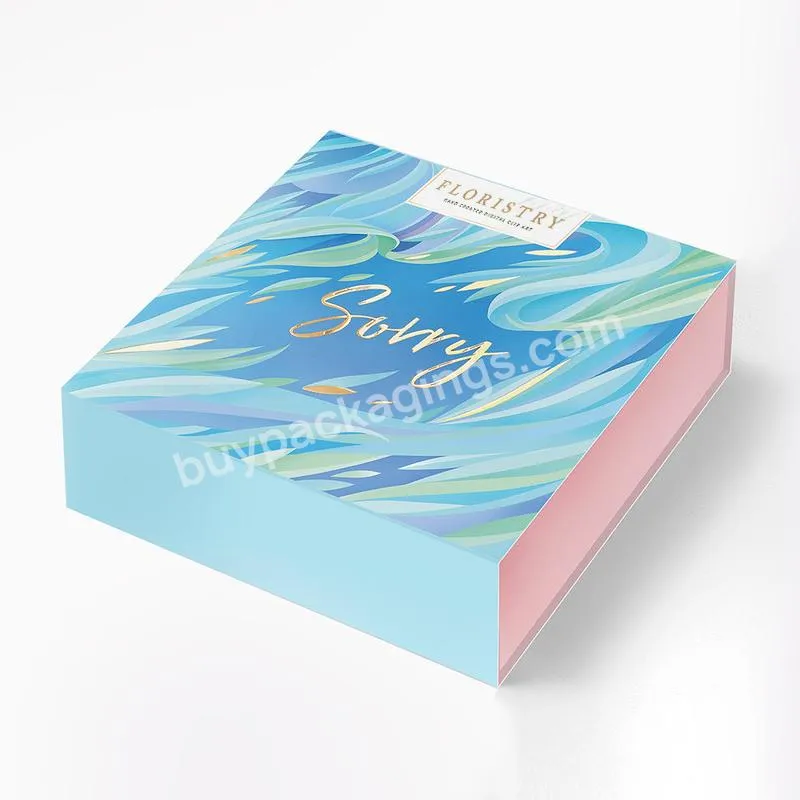 Custom Size Hard Rigid Magnet Box Packaging Luxury Folding Magnetic Gift Boxes With Magnetic Lid