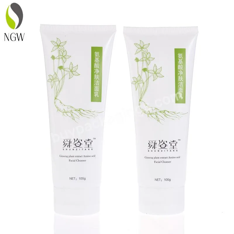 Custom Squeeze Eco-friendly Plastic Tube Pe Packaging Tube Face Wash Lotion For Cosmetics Packaging Plastic Tube