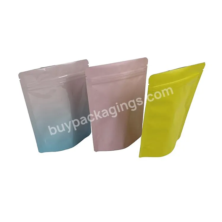 Custom Stand Up Mylar Pouch Plastic Dried Fruit Snack Food Packaging Bag With Zipper