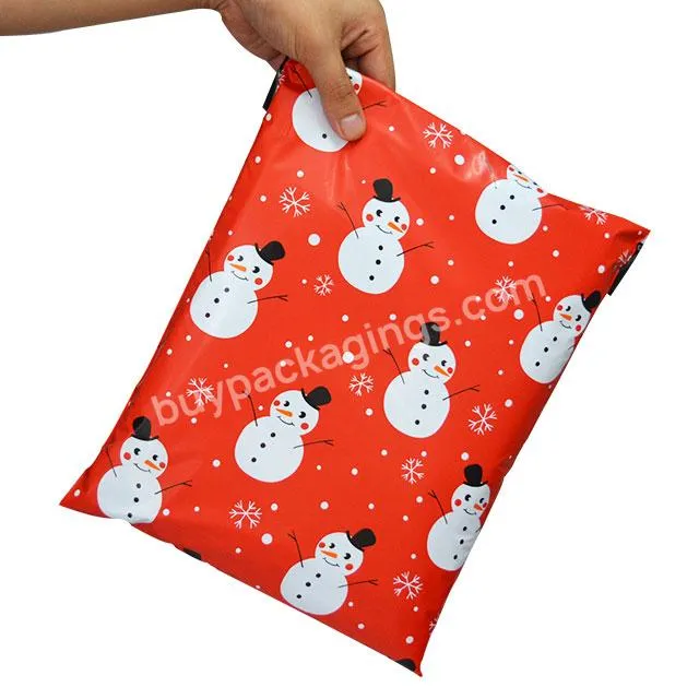 Custom T Shirt Packaging Polymailers 10x13 Mailing Courier Smazon Branded Poly Bag For Clothes Packing Christmas Shipping Bags