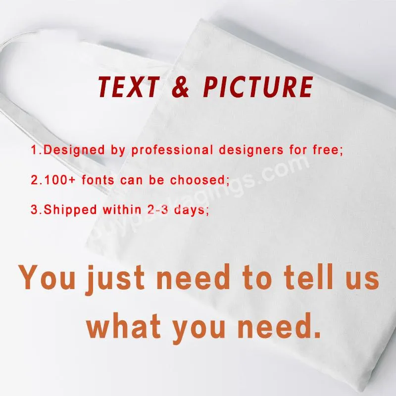 Custom Tote Bag Shopping Add Your Text Print Original Design White Zipper Unisex Fashion Travel Canvas Bags