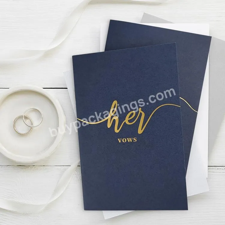 Custom Vow Books Vow Book Wedding Vow Books,Set Of Two Vow Booklet,Wedding Vow Journal - Buy Wedding Vow Journal,Workout Log Book For Women,Health Tracker And Goal Planner.