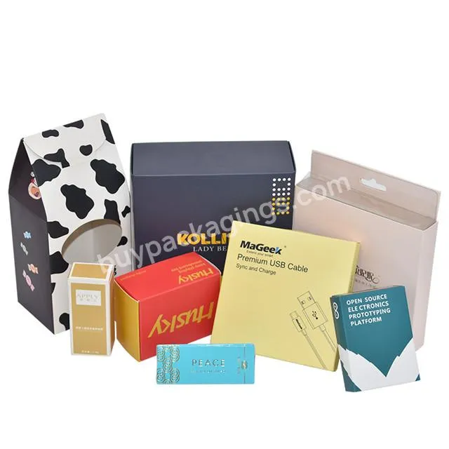 Custom White Black Product Makeup Cosmetic Paper Small Packaging Cardboard Box